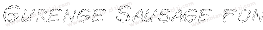 Gurenge Sausage font字体转换
